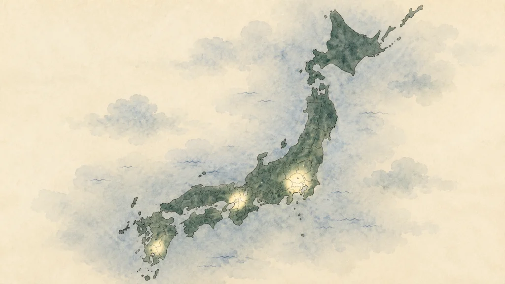 地図上の限られた特区エリアを示すイラスト